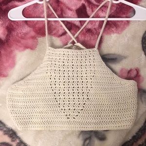 Handmade Crochet Halter Top/Bralette